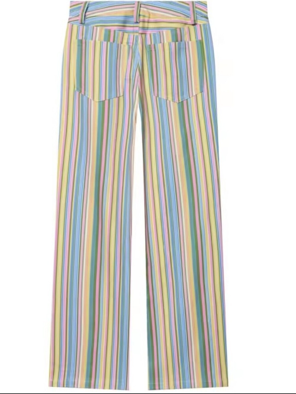 Striped Wide-Leg Women’s Jeans in Multi-Color - Picture 10 of 10